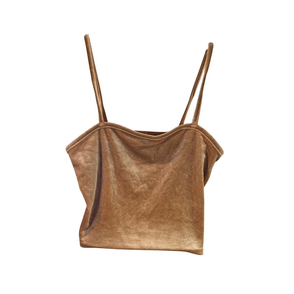 Forever 21 Cami Top Women S Brown Velvet Layering Cropped 90s Revival Coquette